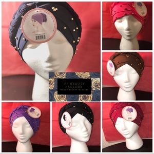 Pearls with a long braid bonnets 2 for $10 or 1-$5